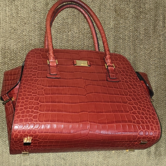 Michael Kors Crimson Crocodile Satchel - Picture 9 of 15